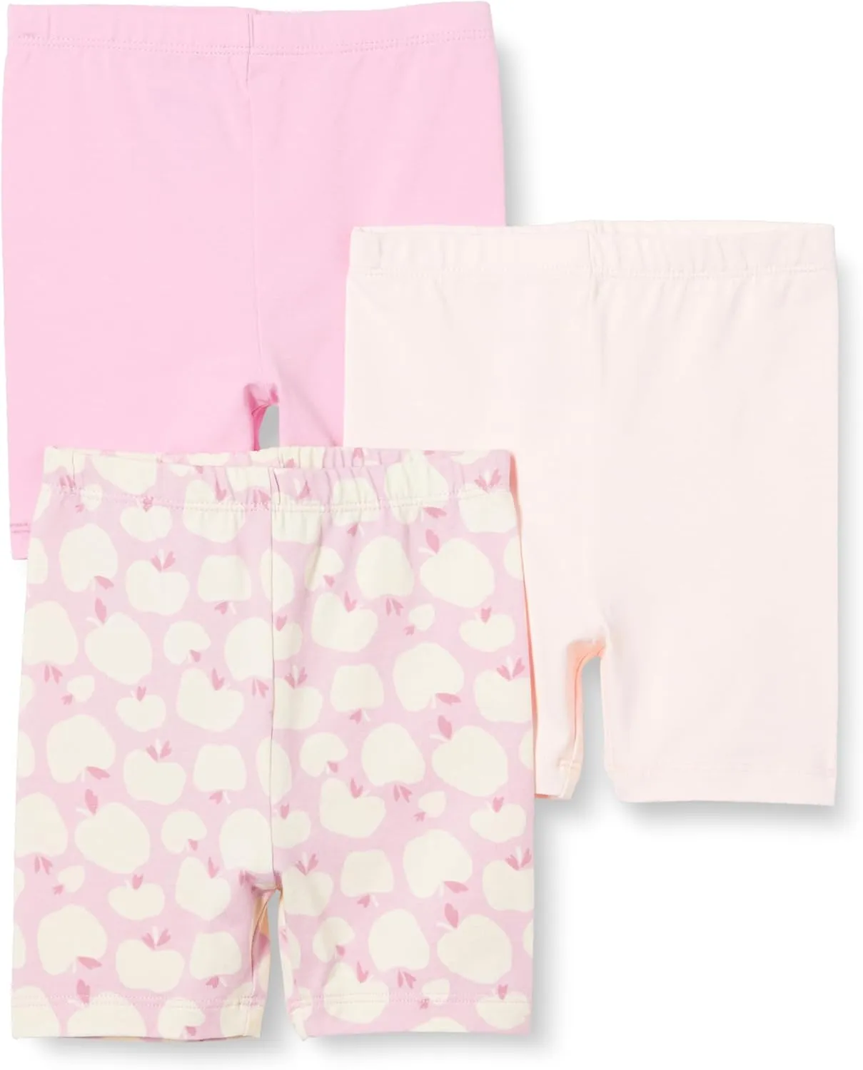 Amazon Essentials Toddlers and Baby Girls' Bike Shorts, Pack of 3