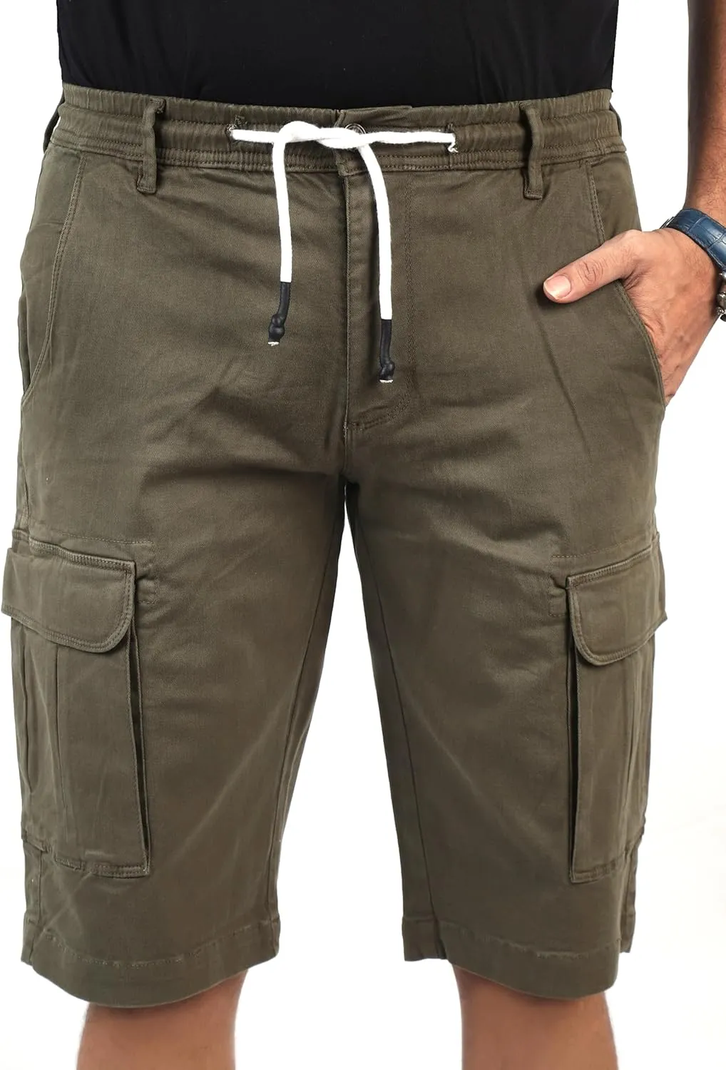CHARBONNIER Cargo Shorts for Men's Performance Series Extreme Comfort, 100% Cotton