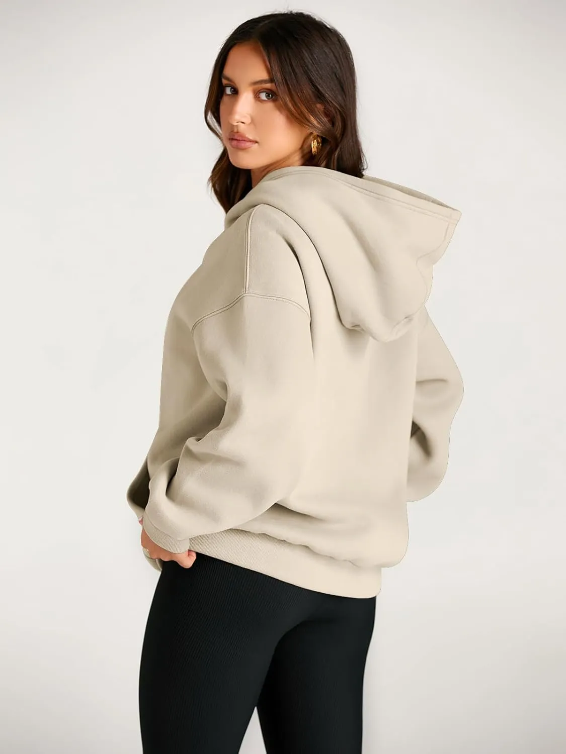 EFAN Womens Hoodies Oversized Sweatshirts Pullover Fleece Sweaters Long Sleeve Winter Fall Outfits Fashion Y2k Clothes