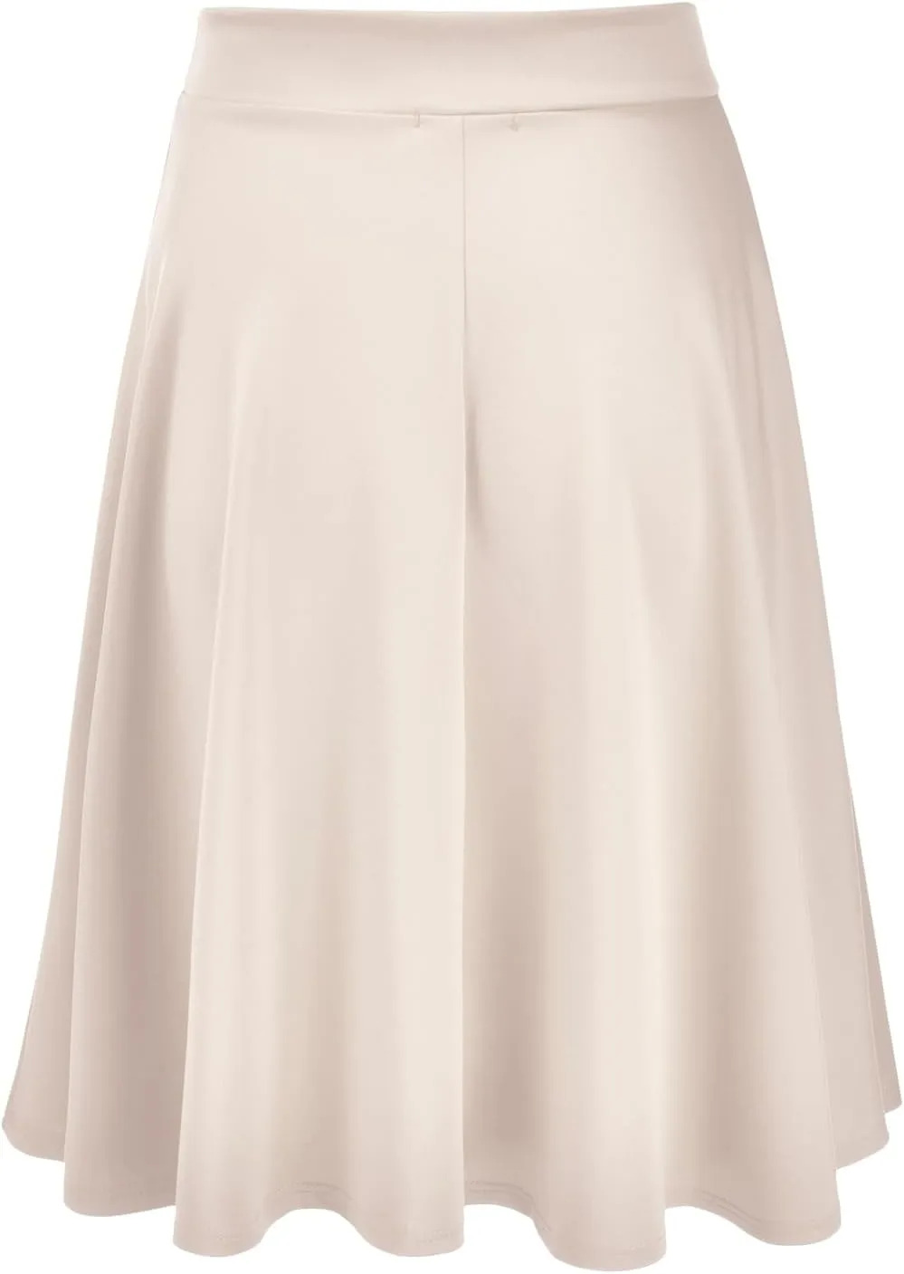 EIMIN Women's Basic Versatile Stretchy Flared Casual Midi Skater Skirt (S-3XL)