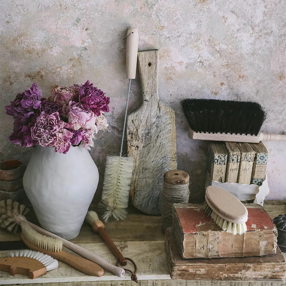 Essential Everyday Wooden Glass & Bottle Brush