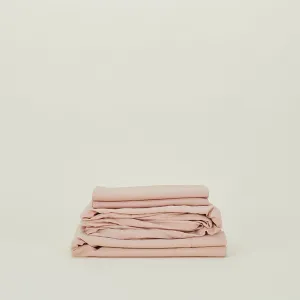 Essential Percale Sheet Set - Blush