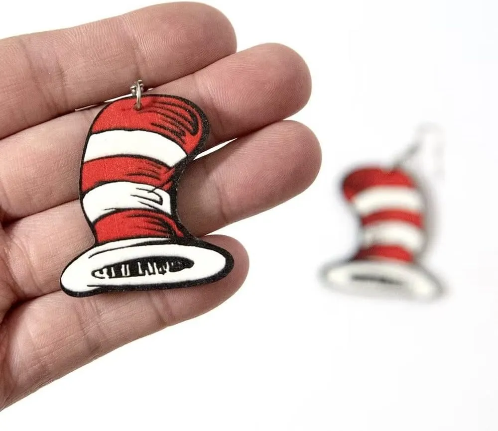Funny Teacher Teardrop Dangle Earrings for Women and Wooden Back to School Earrings Teacher Appreciation Jewelry