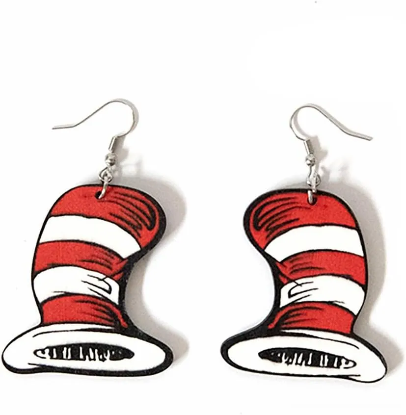 Funny Teacher Teardrop Dangle Earrings for Women and Wooden Back to School Earrings Teacher Appreciation Jewelry