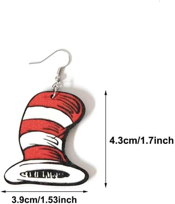 Funny Teacher Teardrop Dangle Earrings for Women and Wooden Back to School Earrings Teacher Appreciation Jewelry