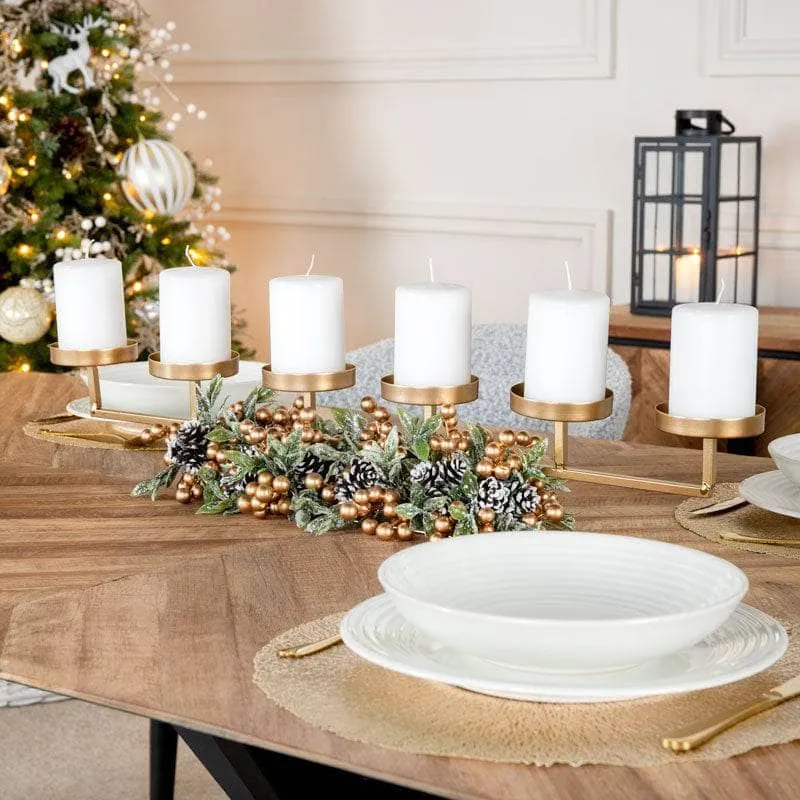 Gold Candle Holder - 74cm
