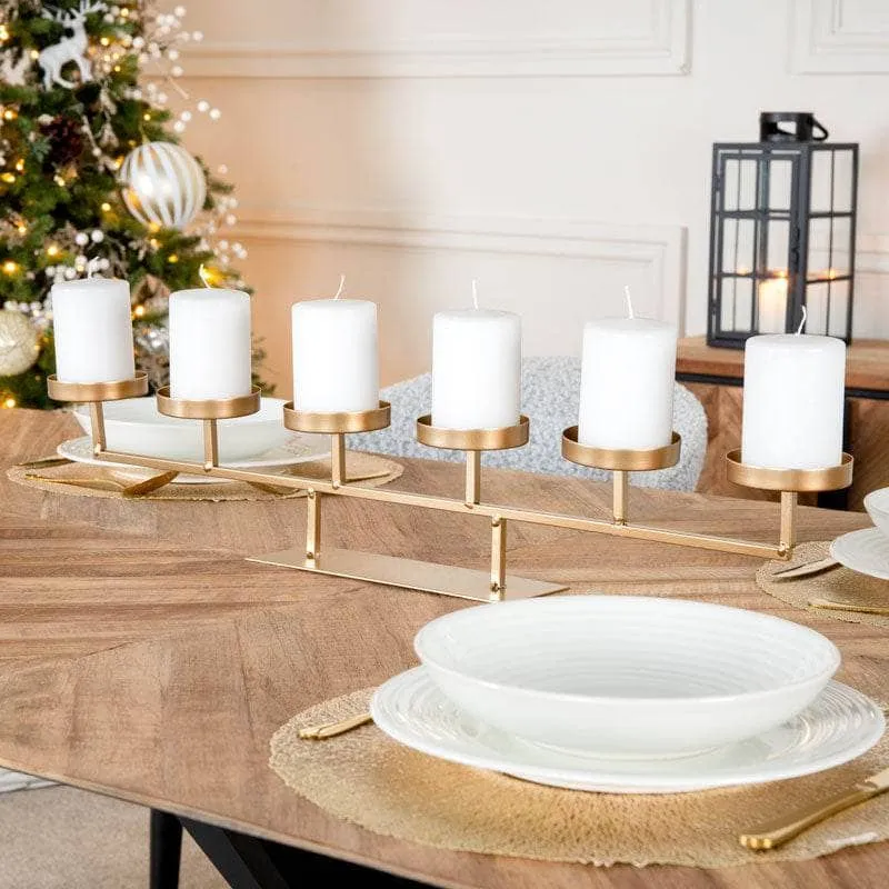 Gold Candle Holder - 74cm