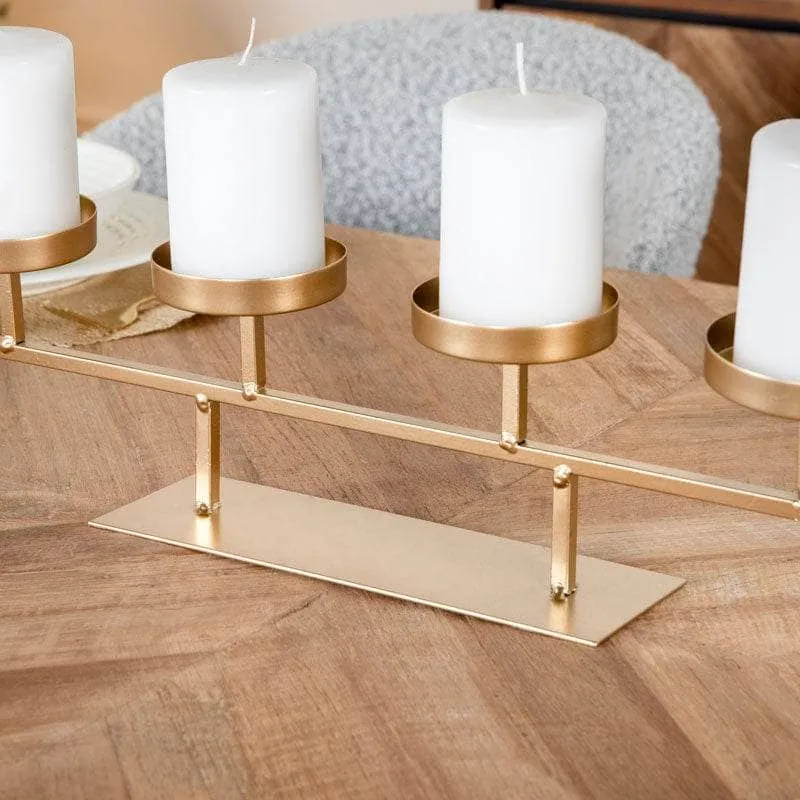 Gold Candle Holder - 74cm