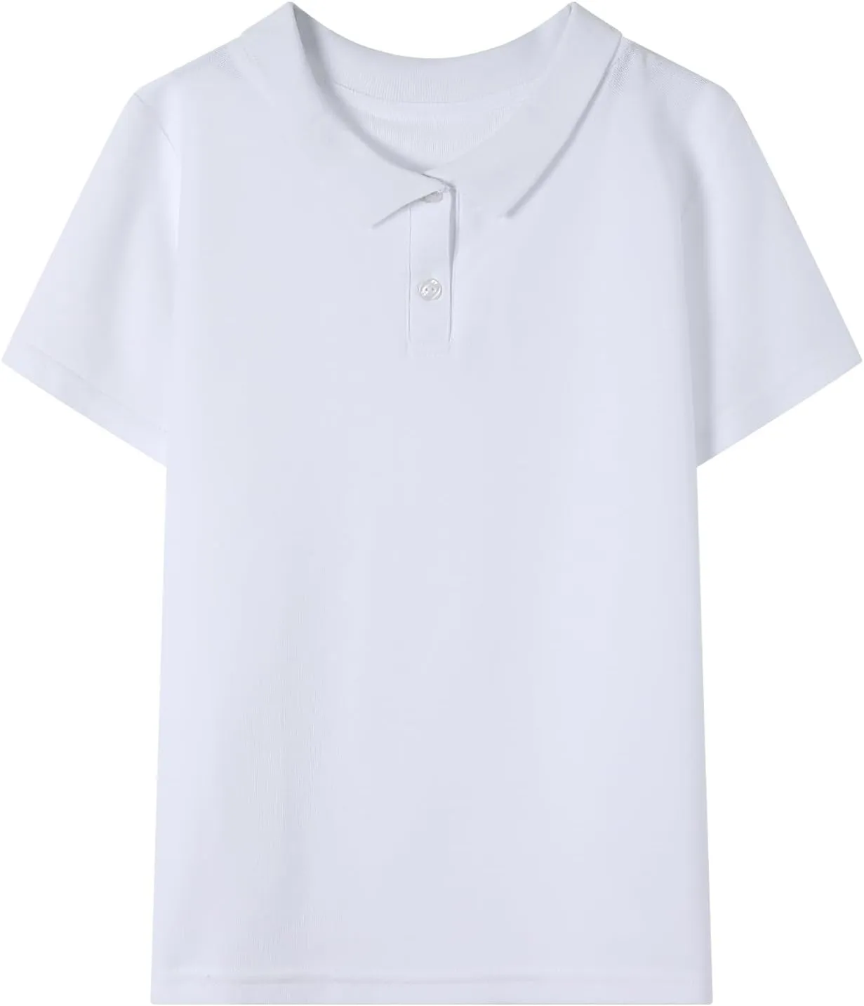 HILEELANG Unisex Boy Girl Uniform Polo Shirts Pique Cotton School Tops Tee Shirts 2 Packs