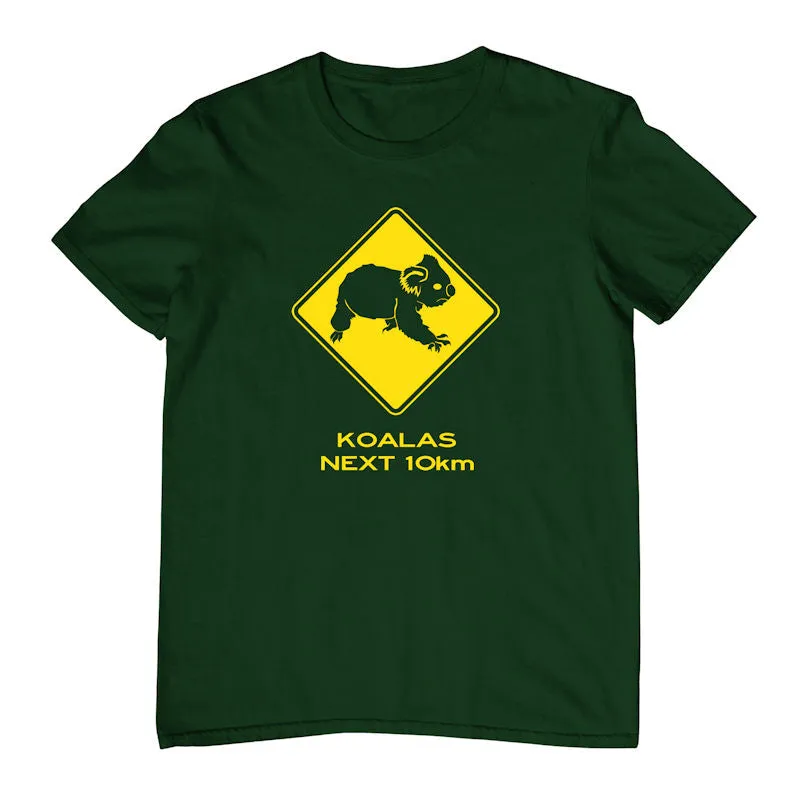 Koala Road Sign Childrens T-Shirt (Colour Choices)