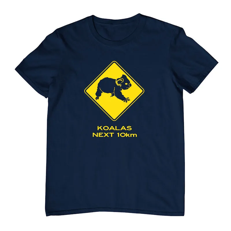 Koala Road Sign Childrens T-Shirt (Colour Choices)