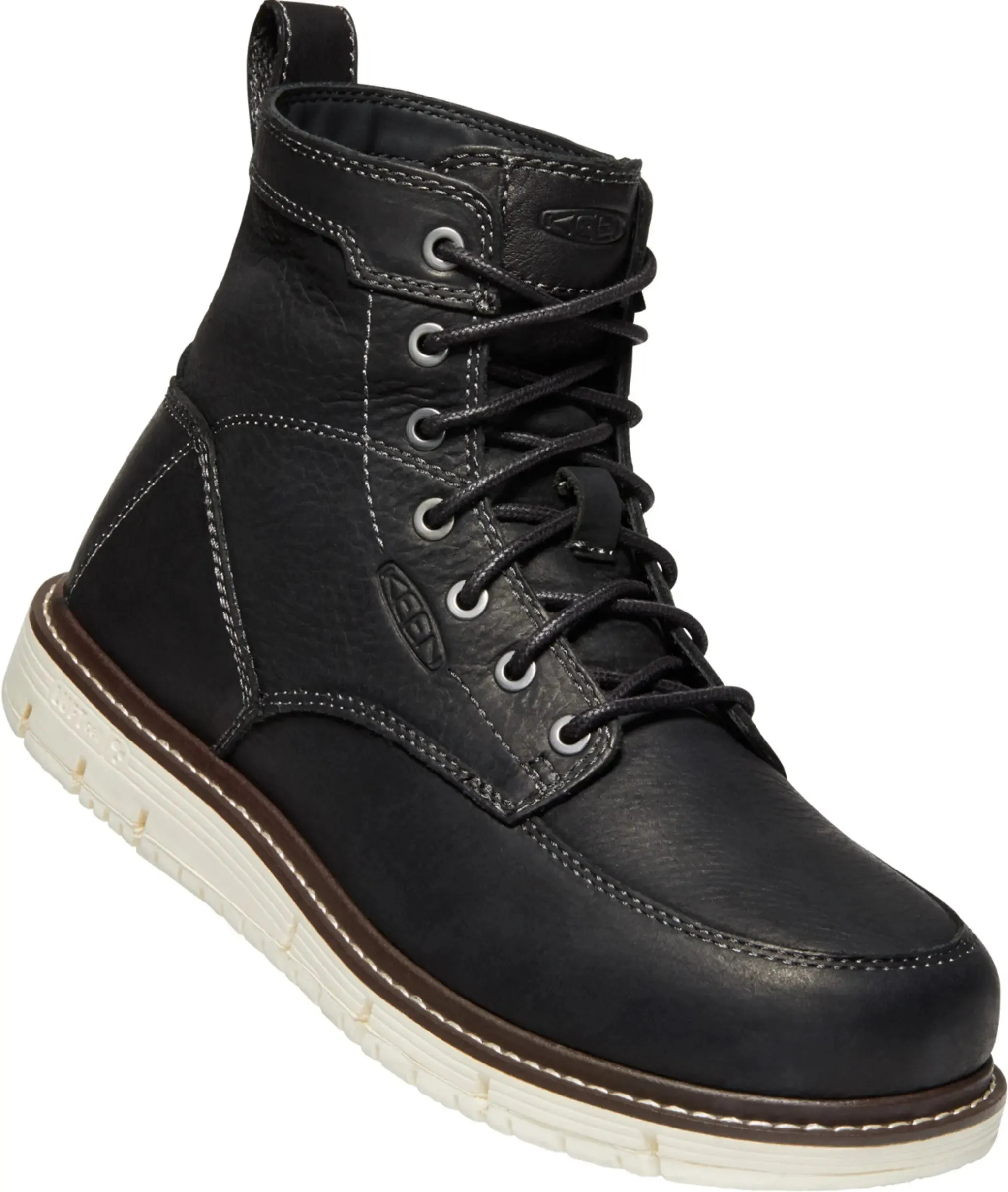 Men’s Keen San Jose 6" Soft Toe Work Boot – Ultra-Lightweight, Waterproof Leather, Slip-Resistant Comfort