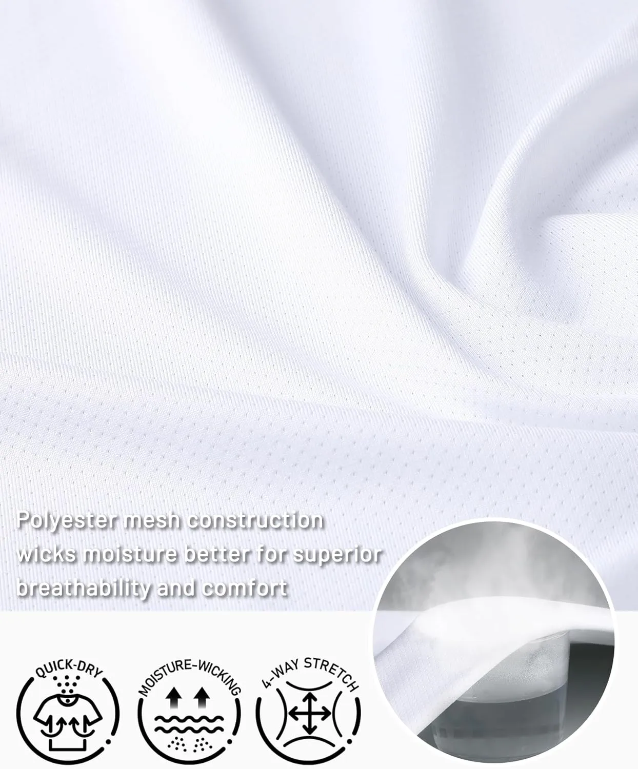 MIER Mens Polo Shirts Dry Fit Short Sleeve Performance Golf Shirt Moisture Wicking Athletic Casual Collared T-Shirt