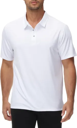 MIER Mens Polo Shirts Dry Fit Short Sleeve Performance Golf Shirt Moisture Wicking Athletic Casual Collared T-Shirt